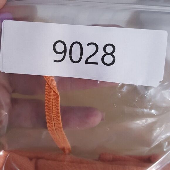 FREE PEOPLE Womens Top Medium Orange Cut Out Linen Blend Oversized Side Slit - Picture 10 of 10